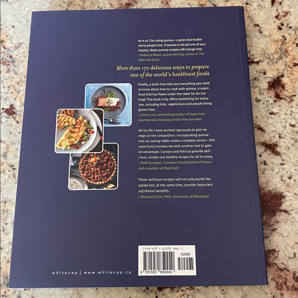 Quinoa 365 Cookbook by Patricia Green & Carolyn Hemming - Green Cover Accents - Picture 3 of 3